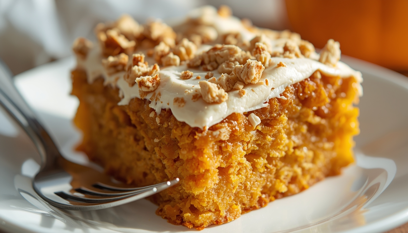 Pumpkin Dump Cake Recipe