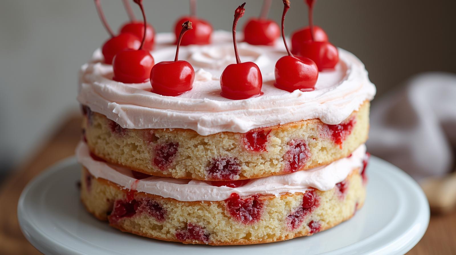 Cherry Chip Cake Recipe