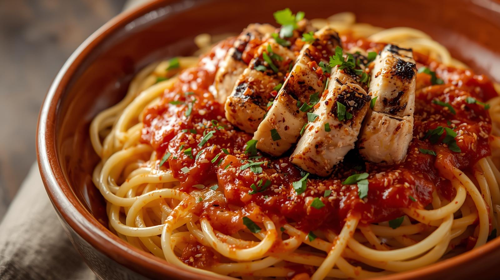 Spicy Pasta Chicken Recipe