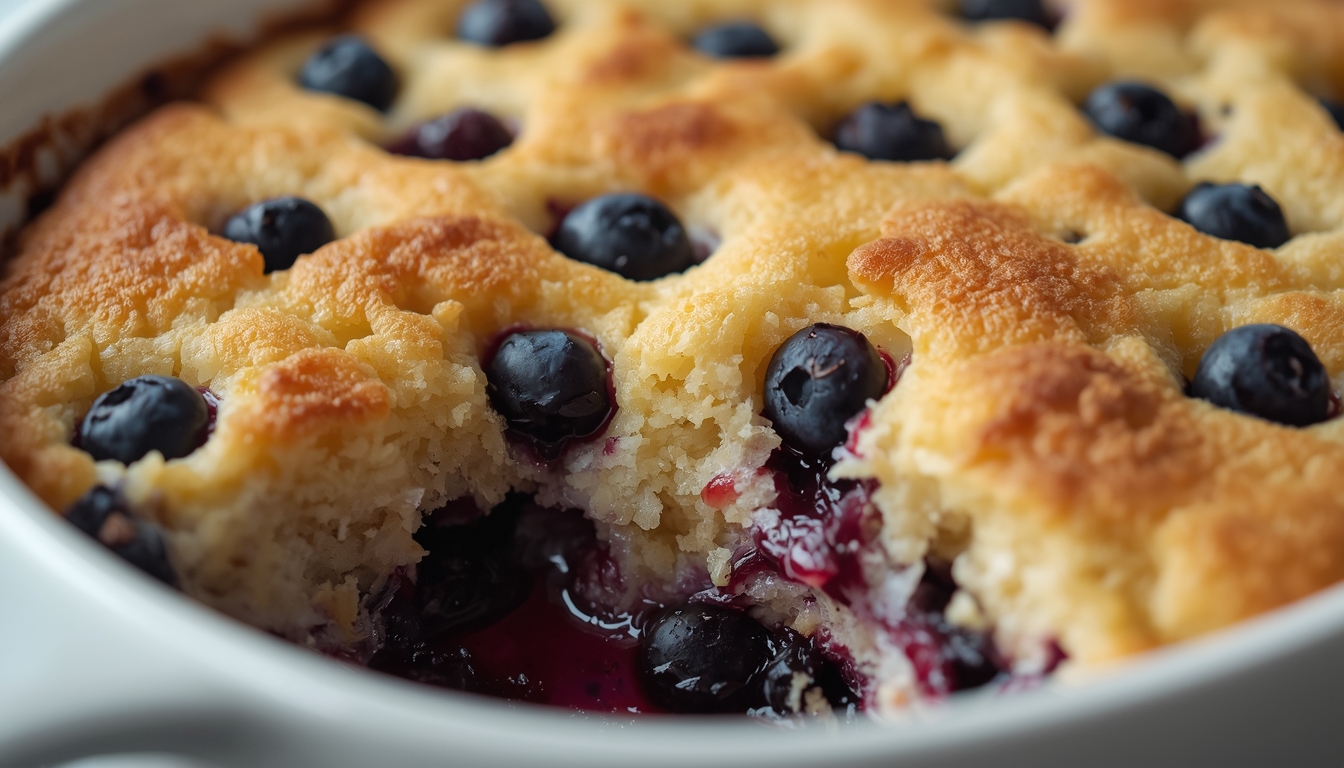 Blueberry Dump Cake Recipe
