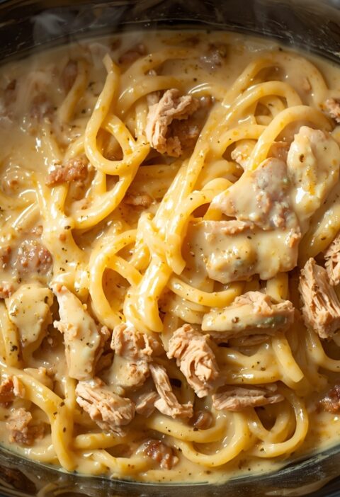 Crockpot Chicken Spaghetti Recipe