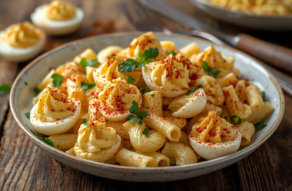 Deviled Egg Pasta Salad Recipe