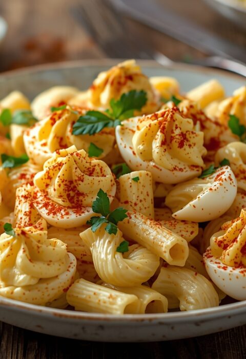 Deviled Egg Pasta Salad Recipe