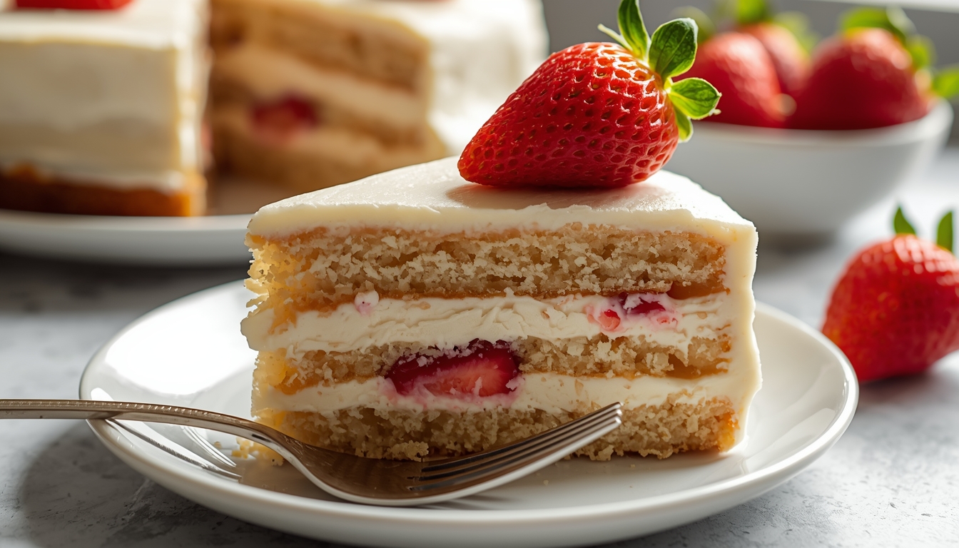 Strawberry Poke Cake Recipe