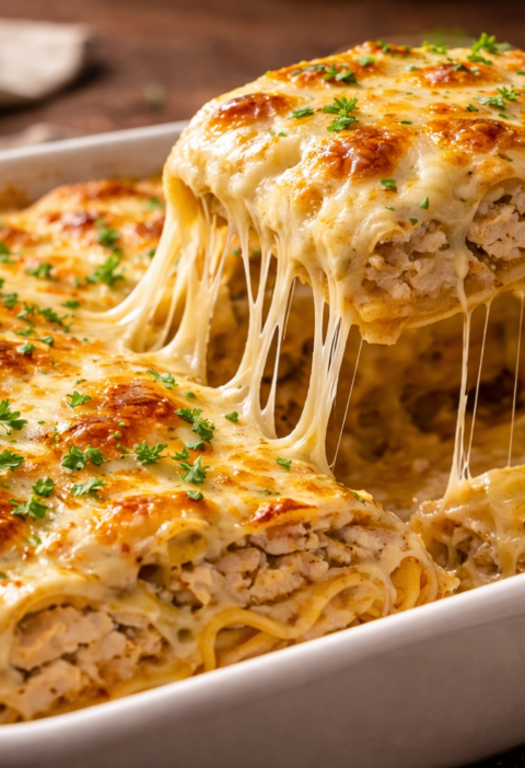Chicken Alfredo Lasagna Recipe