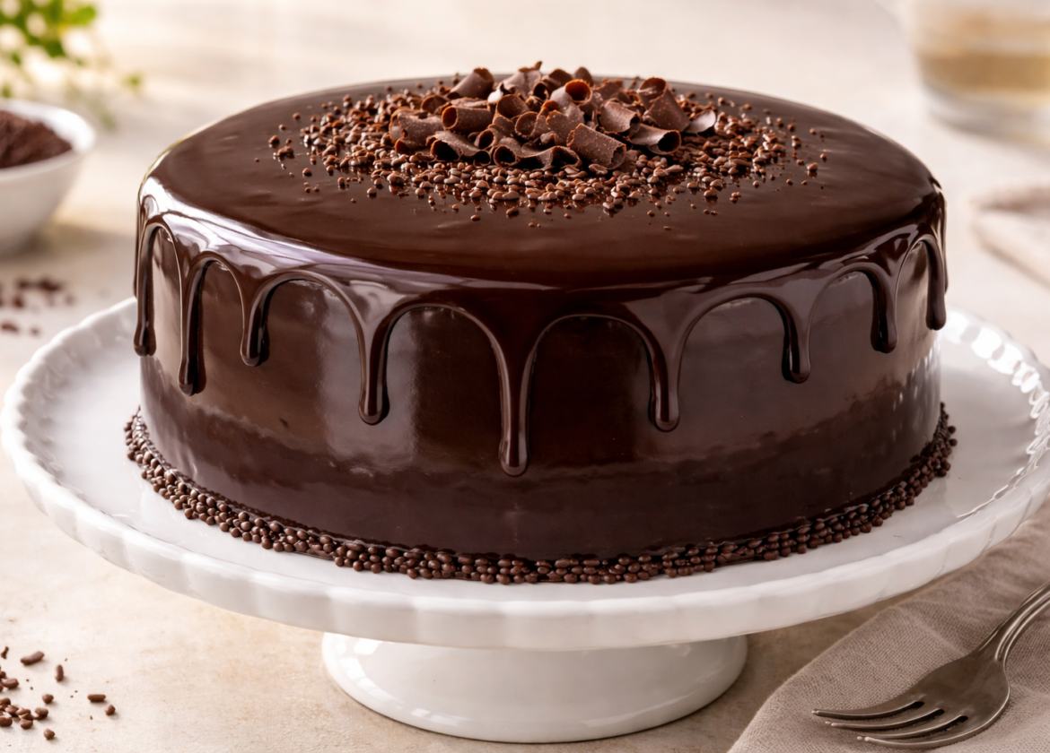 Chocolate Glazed Cake Recipe