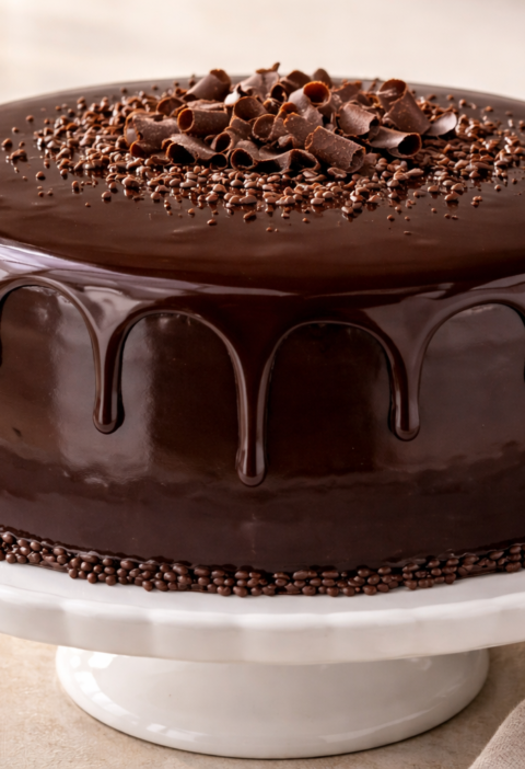 Chocolate Glazed Cake Recipe