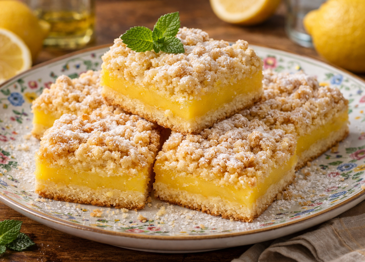 Lemon Bars Recipe with Cake Mix
