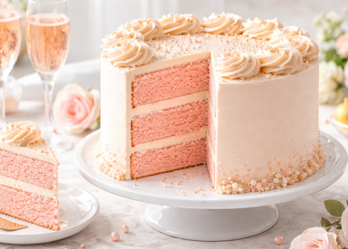 Pink Champagne Cake Recipe
