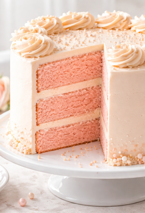 Pink Champagne Cake Recipe