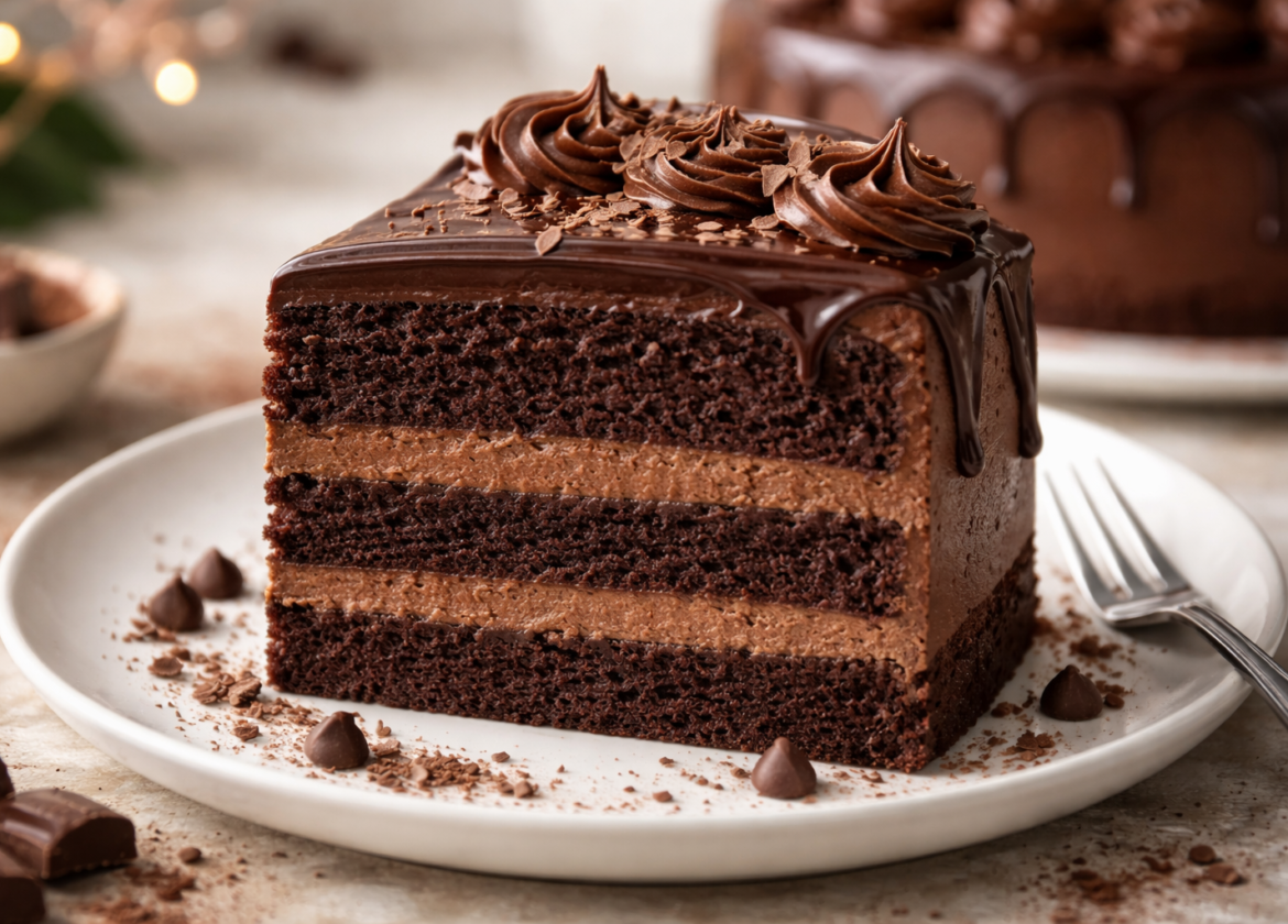 Triple Chocolate Cake Recipe