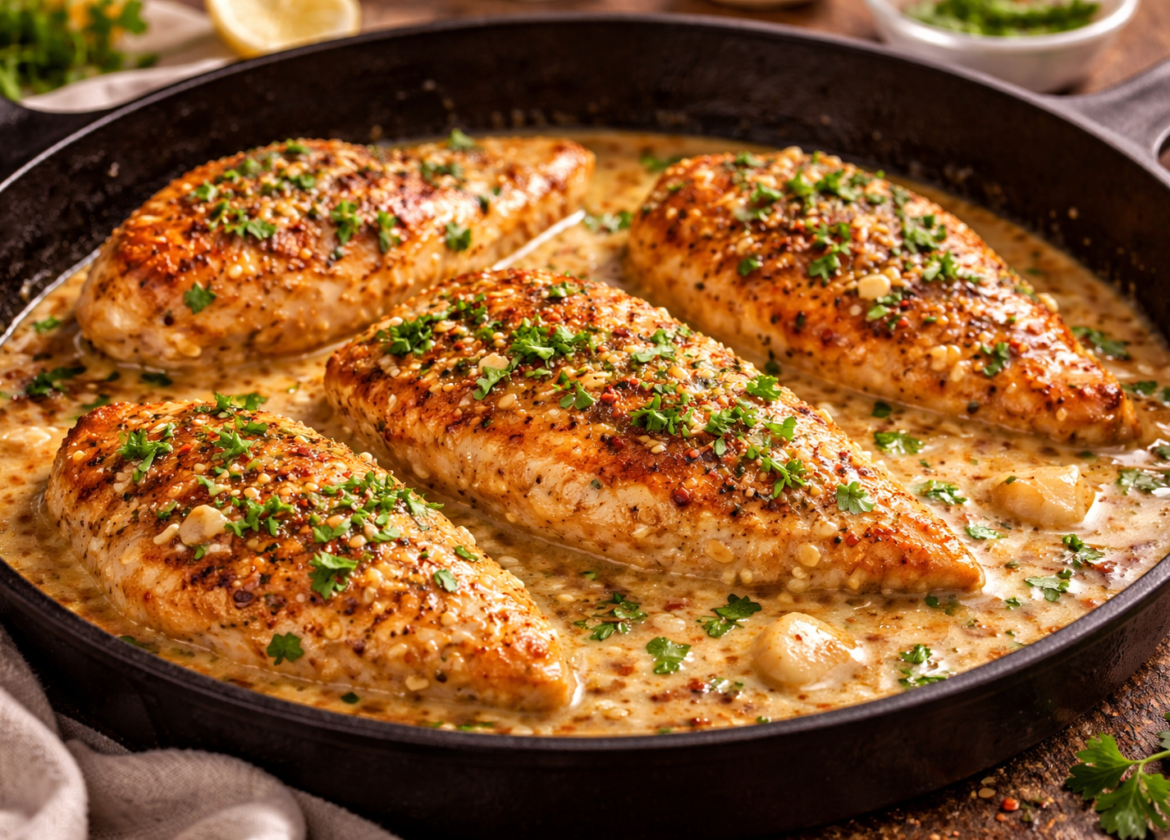 Chicken with Butter Sauce Recipe