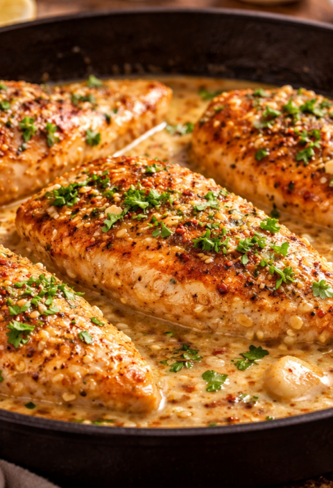 Chicken with Butter Sauce Recipe