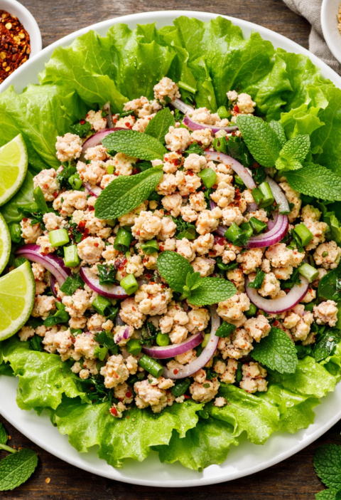 Larb Chicken Salad Recipe